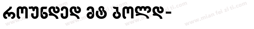 rounded mt bold字体转换